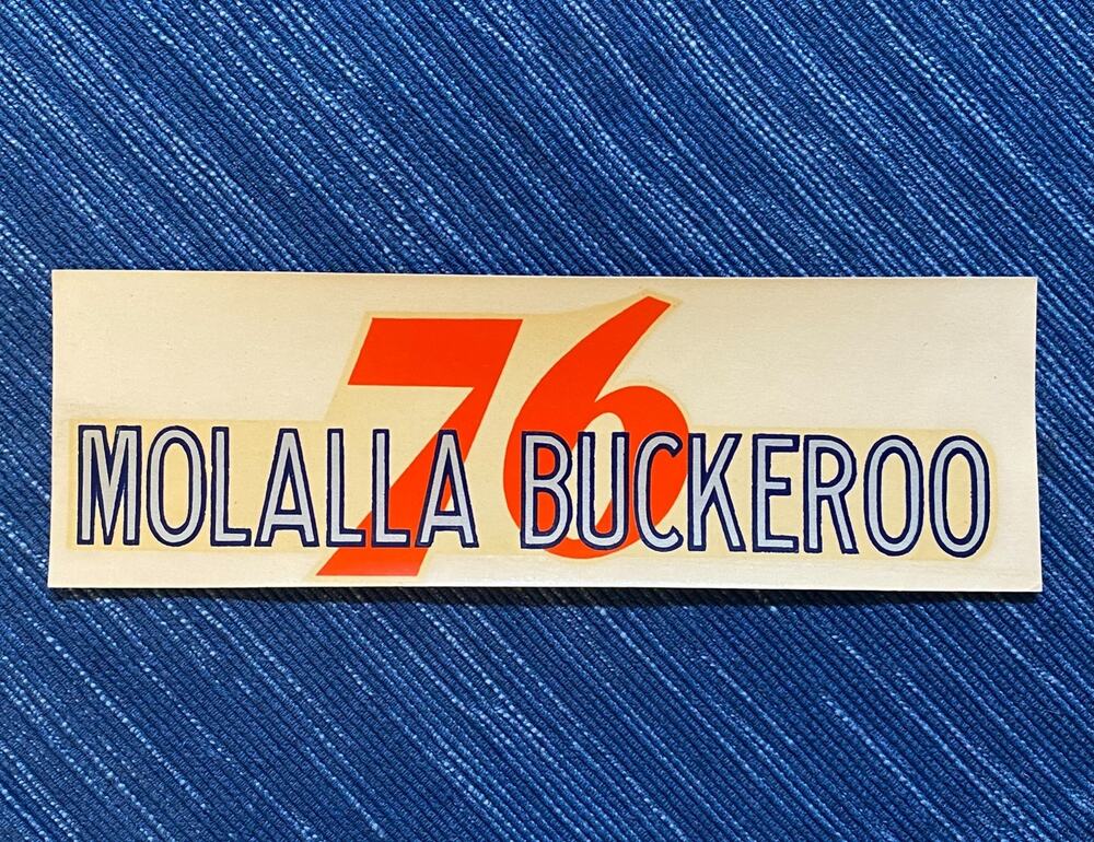 VTG Union 76 Oil Molalla Buckeroo Rodeo Oregon Gas Station Decal Travel Souvenir
